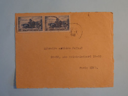BT12 MARTINIQUE   LETTRE DEVANT   1948 FORT DE  FRANCE A PARIS + PAIRE DE TP +AFF. INTERESSANT +++ - Briefe U. Dokumente