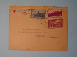 BT12 MARTINIQUE  BELLE  LETTRE RECOM.   1948 FORT DE  FRANCE A  BORDEAUX  +  +AFF. INTERESSANT +++ - Briefe U. Dokumente