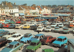 62-MONTREUIL-SUR-MER- LA GRAND'PLACE UN JOUR DE MARCHE - Montreuil