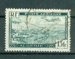 ALGERIE - POSTE AERIENNE N°3 Oblitéré. Avion Survolant La Rade D'Alger. - Poste Aérienne