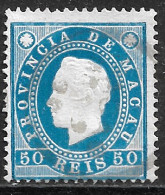 Macau Macao – 1887 King Luis 50 Réis Used Stamp - Used Stamps