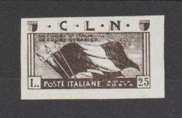 C.L.N.:  1944  SOGGETTI  VARI  -  £. 25  GRIGIO  NERO  N. -  N. D. -  SASS. 15 - Comite De Liberación Nacional (CLN)