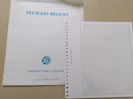 Lot De 5 Feuilles Régent 2 Poches Pour Blocs - Formato Grande, Sfondo Bianco