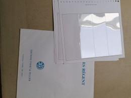 Lot De 5 Feuilles Régent 4 Poches - Klein, Grund Weiß