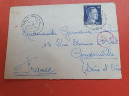 Allemagne - Enveloppe ( Petit Manque Au Dos ) De Berlin Pour La France En 1944  Avec Marques De Contrôle - Réf 1019 - Covers & Documents