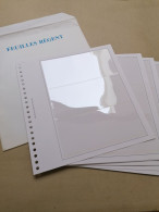 Lot De 6 Feuilles Régent 3 Poches - Small Format, White Pages