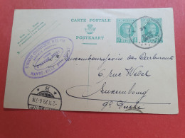 Belgique - Entier Postal Commercial Avec Repiquage De Havré- Ville Pour Le Luxembourg En 1929 - Réf 1044 - Cartes Postales 1909-1934