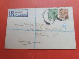 GB - Enveloppe En Recommandé De Croydon Pour Paris En 1926 - Réf 1048 - Cartas & Documentos