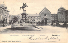 AUTRICHE - Innsbruck - Leopoldsbrunnen - K.k. Staatsgymnasium - Hofkirche - Carte Postale Ancienne - Innsbruck