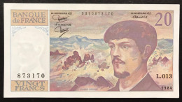 FRANCIA FRANCE 20 FRANCS 1984 Sup/q.fds  LOTTO.4434 - 20 F 1980-1997 ''Debussy''