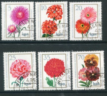 DDR / E. GERMANY 1975 Flowers Used.  Michel 2070-75 - Oblitérés