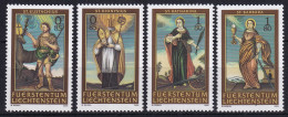 MiNr. 1370 - 1373 Liechtenstein 2005, 7. März. Die 14 Nothelfer (III) - Postfrisch/**/MNH - Ungebraucht