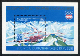 DDR / E. GERMANY 1975 Winter Olympic Games Block  MNH / **  Michel Block 43 - Unused Stamps