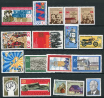 DDR / E. GERMANY 1975 Twelve Commemorative Issues MNH / ** - Ungebraucht