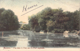 BELGIQUE - ANVERS - Vue Dans Le Parc Avec Le Pont Suspendu - Carte Postale Ancienne - Antwerpen