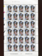 Belgie 1992 2440 Honkbal Olympics Barcelona 1992 Mnh Full Sheet (folded Over Perforation) Plaatnummer 2 - 1991-2000