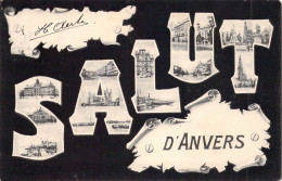 BELGIQUE - ANVERS - Salut D'ANVERS - Multivues - Carte Postale Ancienne - Antwerpen