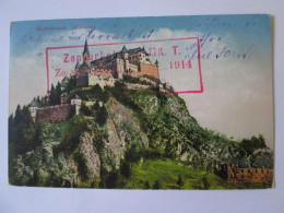 Austria-Hochosterwitz(Karnten):Chateau C.pos.voyage 1914 Rare Timbre/Castle Postcard Mailed 1914 Rare Stamp - St. Veit An Der Glan