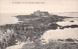 FRANCE - 35 - SAINT MALO - Le Fort National à Marée Basse - Carte Postale Ancienne - Saint Malo
