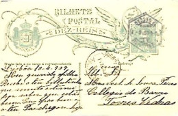 Portugal & Bilhete Postal, Lisboa A Torres Vedras 1909 (97979) - Lettres & Documents