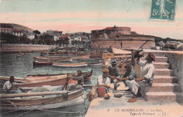 Toulon - Mourillon - Le Port - Types De Pecheurs   - CPA °J - Toulon