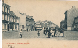 LA LOUVIERE   PLACE DES MARTYRS        2 SCANS - La Louvière