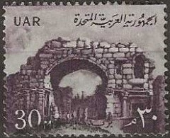 EGYPT 1959 Stone Archway - 30m. - Purple FU - Usados