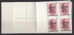 LUXEMBOURG - Centenaire De La Naissance De Robert Shuman Carnet - Carnets