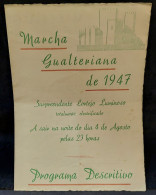 C5/5 - Programa * Marcha Gualteriana * 1947 * Guimarães * Portugal - Programs