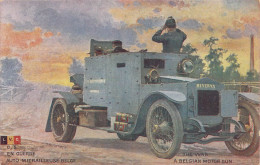 MILITARIA - ARMEE BELGE - En Guerre Auto Mitrailleuse Belge - Carte Postale Ancienne - Material