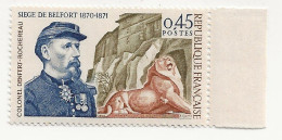 FRANCE 1660° 0,45f Rouge-brun, Gris-olive, Et Bleu Foncé 100ème. Un Timbre Neuf SANS Charnière : - Unused Stamps