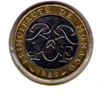 Monaco. 10 Francs 1989 - 1960-2001 Nouveaux Francs