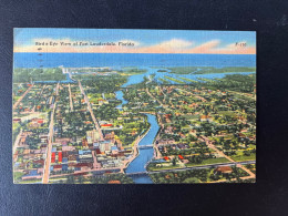 CARTE POSTALE ETATS UNIS / POST CARD USA / BIRD S-EYE VIEW OF FORT LAUDERDALE FLORIDA - Fort Lauderdale