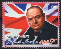 IVORY COAST 2011 - 1v - MNH - Wintson Churchill - Freemasonry - Flags - Flag - Great Britain - GB - Sir Winston Churchill
