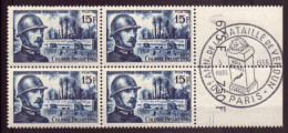 4 TP Neufs Avec Oblitération Sur Bord De Feuille " Anniversaire Bataille De Verdun " 3 Mars 1956 à Paris - Unused Stamps