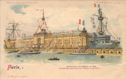 FRANCE - 75 - PARIS - Exposition Universelle De 1900 - Palais Des Armées De Terre Et De Mer - Carte Postale Ancienne - Ausstellungen