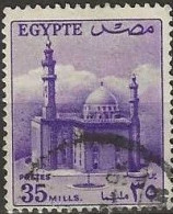 EGYPT 1953 Sultan Hussein Mosque, Cairo - 35m. - Violet FU - Usados