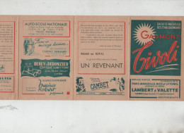 Gaumont Tivoli Lyon Le Voleur De Bagdad Nombreuses Publicités - Programs