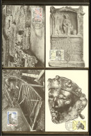 Archaeology - Thermae - Altar - Ship - Helmet - Netherlands Max.cards Summerstamps NVPH 1133-1136 (1977) [A84_06B] - Archaeology