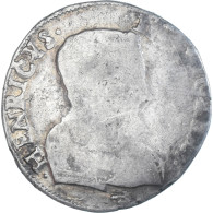 Monnaie, France, Henri II, Teston à La Tête Nue, 1559, La Rochelle, TB - 1547-1559 Henry II