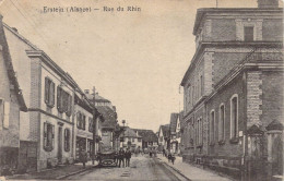 FRANCE - 67 - ERSTEIN - Rue Du Rhin - Editeur E Johaunes - Carte Postale Ancienne - Sonstige & Ohne Zuordnung