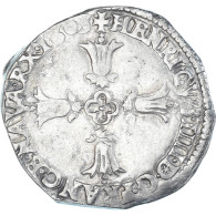 Monnaie, France, Henri IV, 1/4 Ecu, 1603, Bayonne, TTB, Argent, Gadoury:597 - 1589-1610 Henry IV The Great