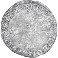 Monnaie, France, Henri IV, 1/4 Ecu, 1600, Bayonne, TB+, Argent, Gadoury:597 - 1589-1610 Henri IV Le Vert-Galant