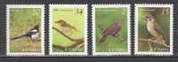 2008 TAIWAN BIRDS(III) 4V STAMP - Ongebruikt