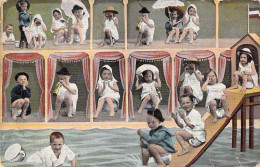 FANTAISIE - Bébés à La Piscine - Carte Postale Ancienne - Baby's