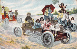 FANTAISIE - Bébés En Voiture - Carte Postale Ancienne - Baby's