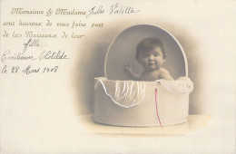 FANTAISIE - Bébés - Faire Part De Naissance - Carte Postale Ancienne - Neonati