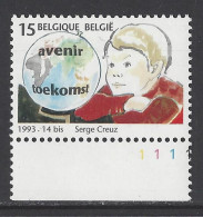 Belgique COB 2531 ** (MNH) - Planche 1 - 1991-2000