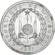 Monnaie, Djibouti, 2 Francs, 1977, Monnaie De Paris, ESSAI, FDC, Aluminium - Djibouti