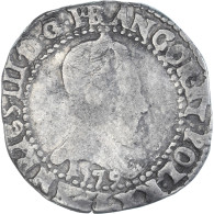 Monnaie, France, Henri III, Franc Au Col Plat, 1579, Bayonne, TB, Argent - 1574-1589 Enrique III